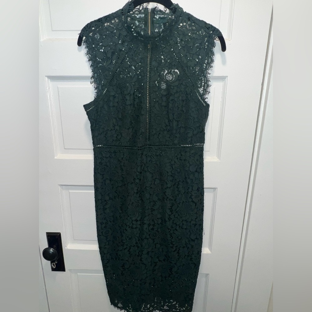 Bardot Dark Green Lace Midi Dress NWT✨ - Picture 6 of 17